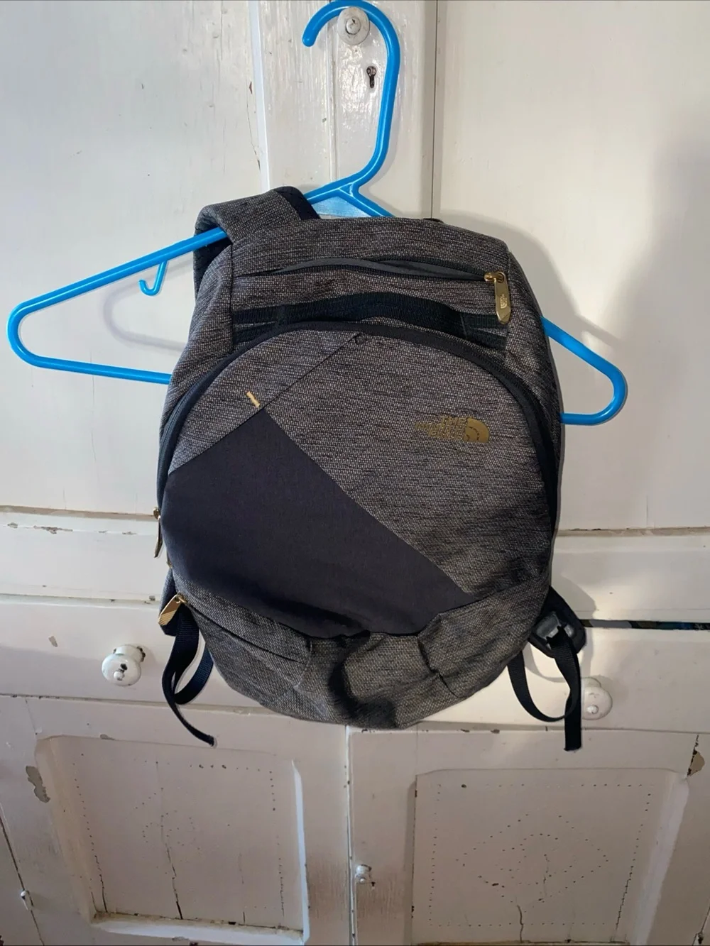 The North Face Gray and Black Men's Backpack